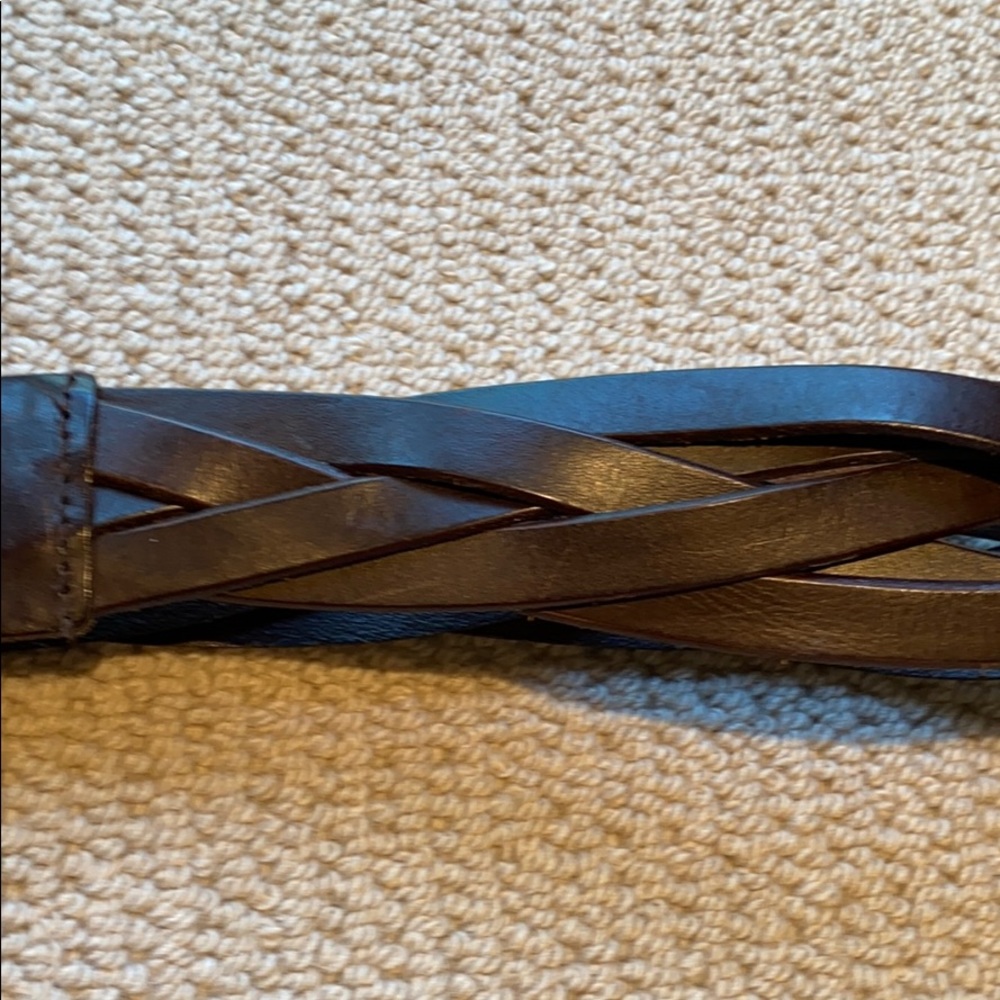 Cole Haan women’s brown woven belt large
